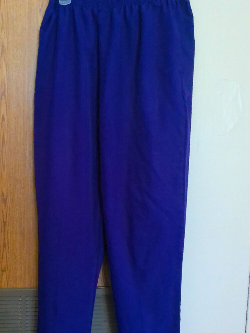 BonWorth Women's Purple Elastic Waist Pull-On Pants, Size M